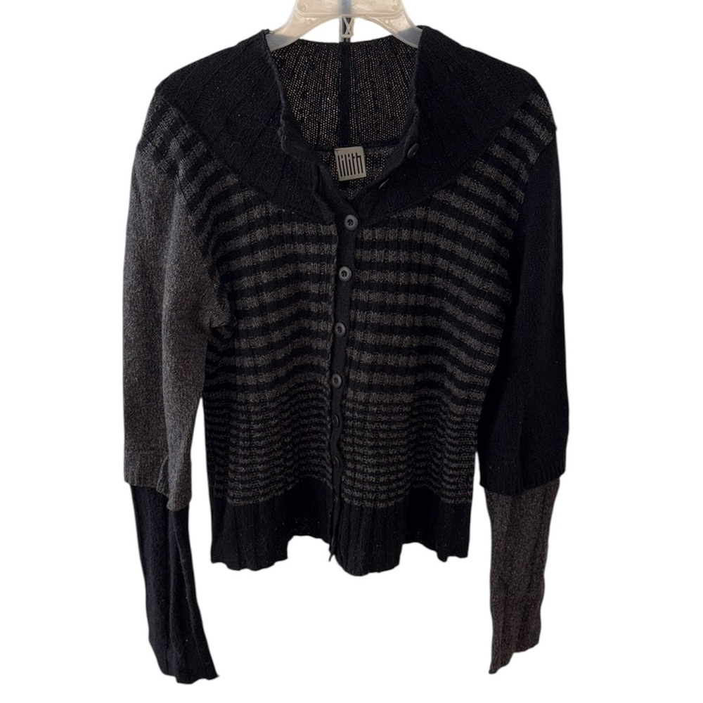 Lilith Black & Gray Sweater